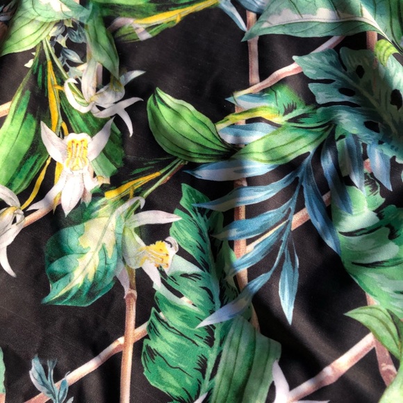 ASOS Palm Print Gold Necklace Swimsuit - Picture 5 of 6